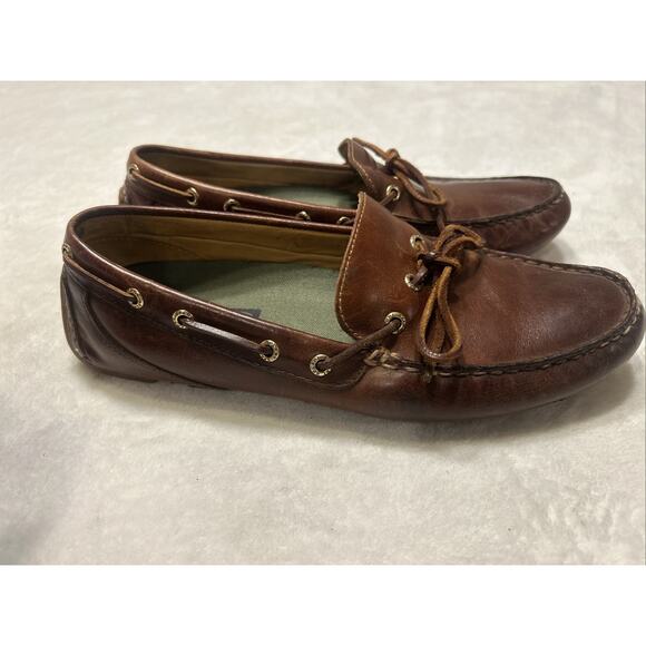 Sperry Gold Cup Mens Shoes 9.5 M Harpswell Moccasins Leather 1-Eye Driving - Picture 3 of 8